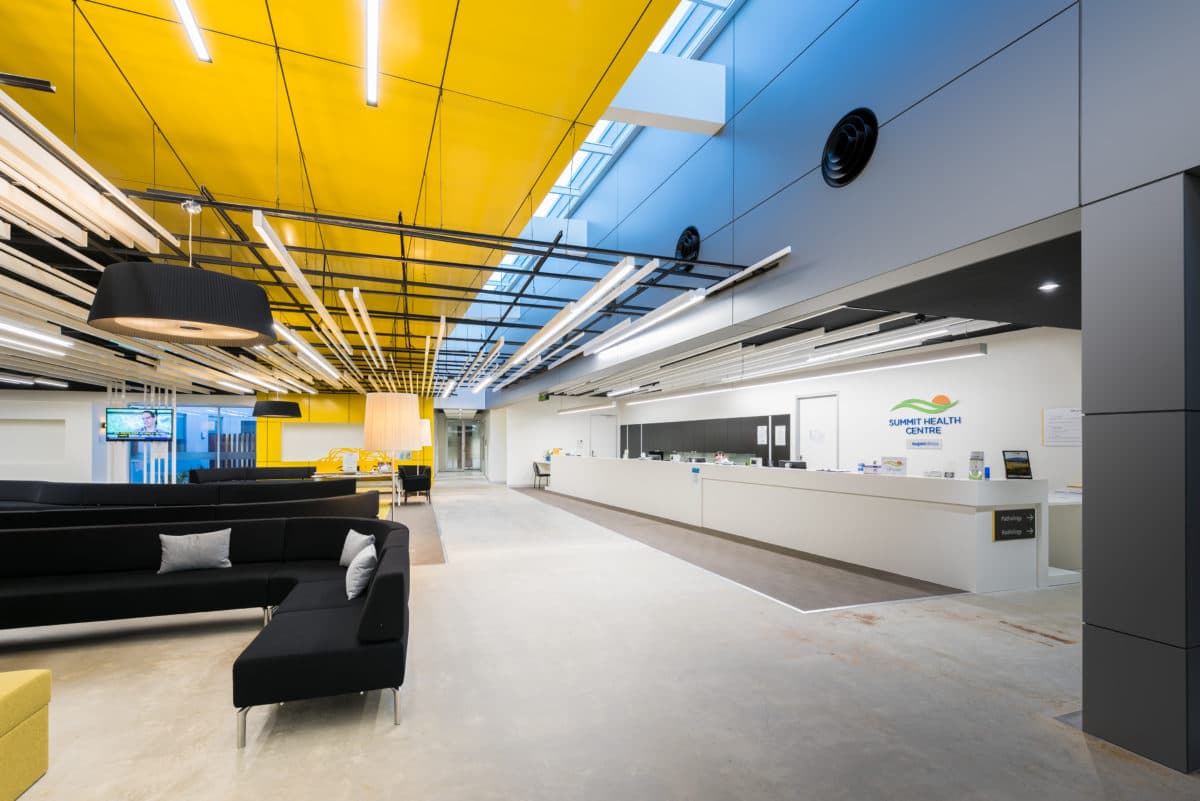 Clean modern medical clinic interior